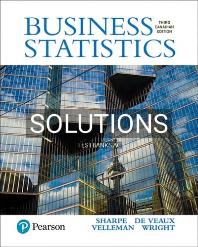 Solutions for Business Statistics 3rd Edition by Sharpe cover