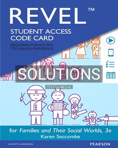 Solutions for Families and Their Social Worlds 3rd Edition by Seccombe cover