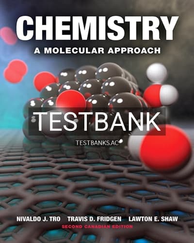 Test Bank for Chemistry A Molecular Approach 2nd Edition by Tro cover