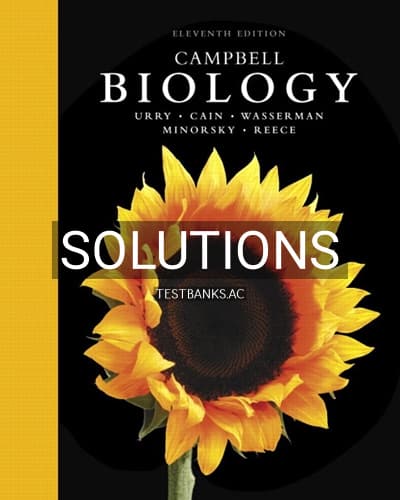 Solutions for Campbell Biology 11th Edition by Urry cover