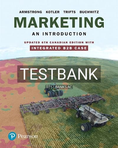 Test Bank for Marketing An Introduction Updated 6th Edition by Armstrong cover