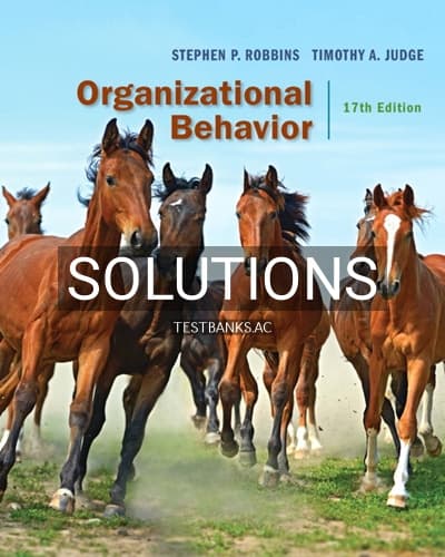 Solutions for Organizational Behavior 17th Edition by Robbins cover