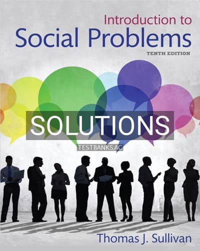 Solutions for Introduction to Social Problems 10th Edition by Sullivan cover