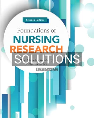 Solutions for Foundations of Nursing Research 7th Edition by Nieswiadomy cover