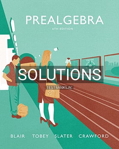 Solutions for Prealgebra 6th Edition by Blair cover