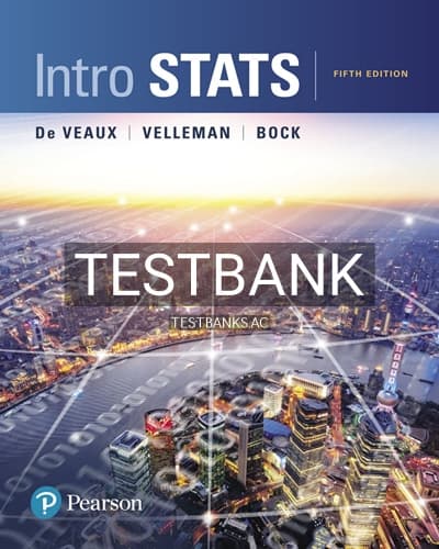 Test Bank for Intro Stats 5th Edition by De Veaux cover