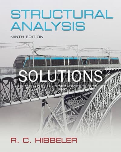 Solutions for Structural Analysis 9th Edition by Hibbeler cover