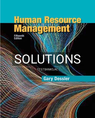Solutions for Human Resource Management 15th Edition by Dessler cover