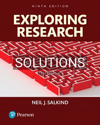 Solutions for Exploring Research 9th Edition by Salkind cover