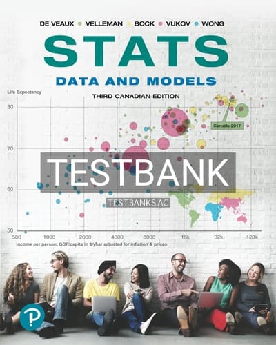 Test Bank for Stats Data and Models 3rd Edition by Veaux cover