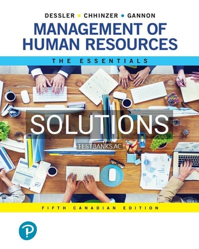 Solutions for Management of Human Resources The Essentials 5th Edition by Dessler cover