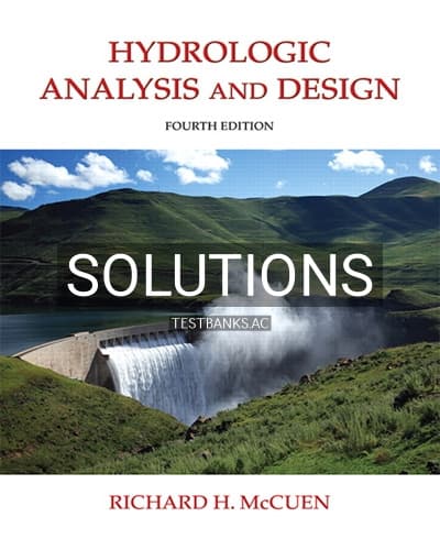 Solutions for Hydrologic Analysis and Design 4th Edition by McCuen cover