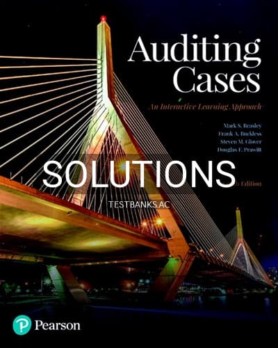 Solutions for Auditing Case An Interactive Learning Approach 7th Edition by Beasley cover