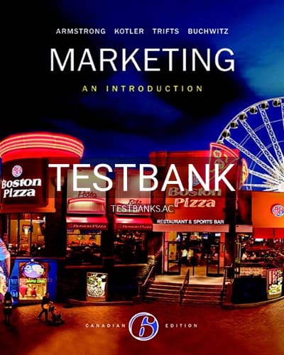 Test Bank for Marketing An Introduction 6th Edition by Armstrong cover