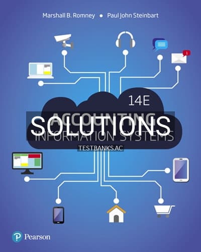 Cover for Solutions for Accounting Information Systems 14th Edition by Romney