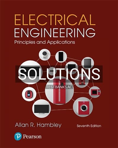 Solutions for Electrical Engineering 7th Edition by Hambley cover