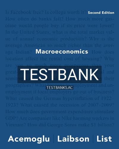 Test Bank for Macroeconomics 2nd Edition by Acemoglu cover