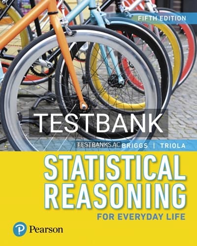 Test Bank for Statistical Reasoning for Everyday Life 5th Edition by Bennett cover
