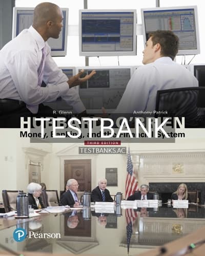 Test Bank for Money Banking and the Financial System 3rd Edition by Hubbard cover