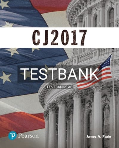 Test Bank for CJ 2017 1st Edition by Fagin cover