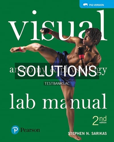 Cover for Solutions for Visual Anatomy ansd Physiology Lab Manual Pig Version 2nd Edition by Sarikas