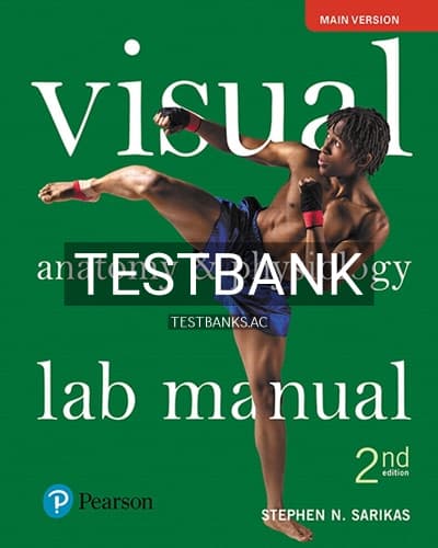 Cover for Test Bank for Visual Anatomy and Physiology Lab Manual Main Version 2nd Edition by Sarikas