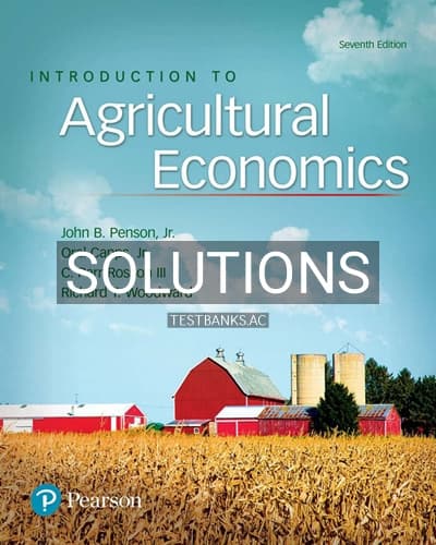 Solutions for Introduction to Agricultural Economics 7th Edition by Penson cover
