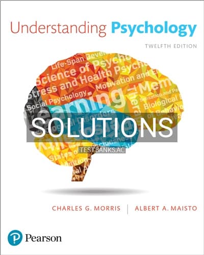 Cover for Solutions for Understanding Psychology 12th Edition by Morris