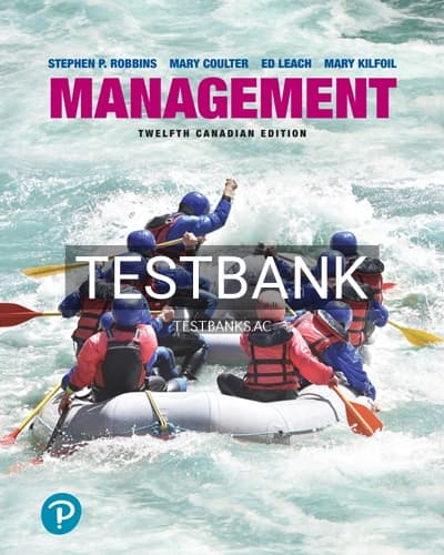 Test Bank for Management 12th Edition by Robbins cover