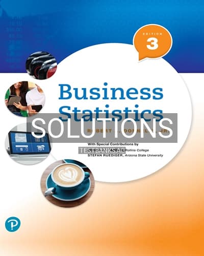 Solutions for Business Statistics 3rd Edition by Donnelly cover