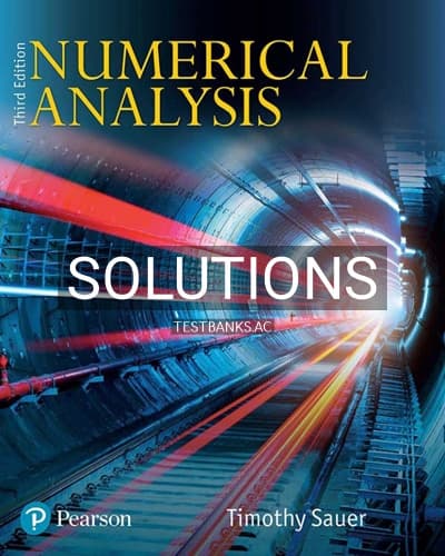 Solutions for Numerical Analysis 3rd Edition by Sauer cover