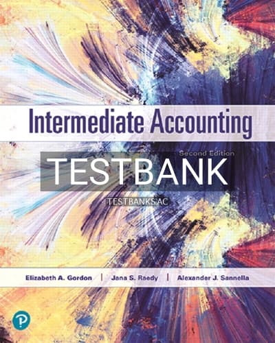 Test Bank for Intermediate Accounting 2nd Edition by Gordon cover