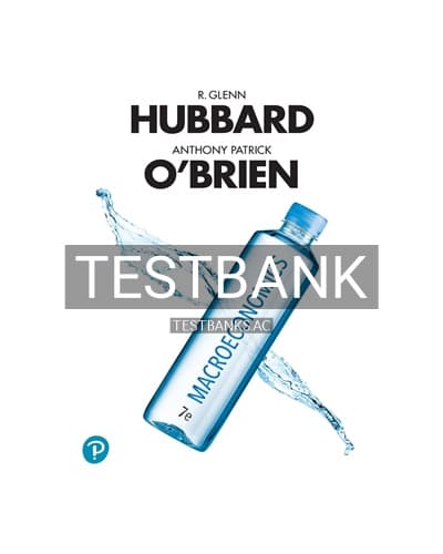 Test Bank for Macroeconomics 7th Edition by Hubbard cover