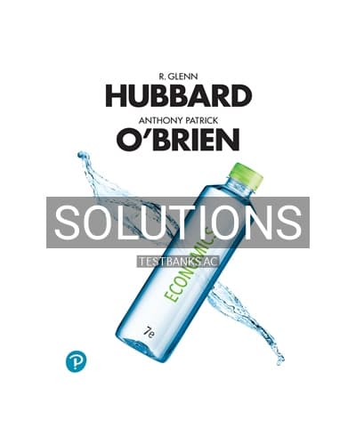 Solutions for Economics 7th Edition by Hubbard cover