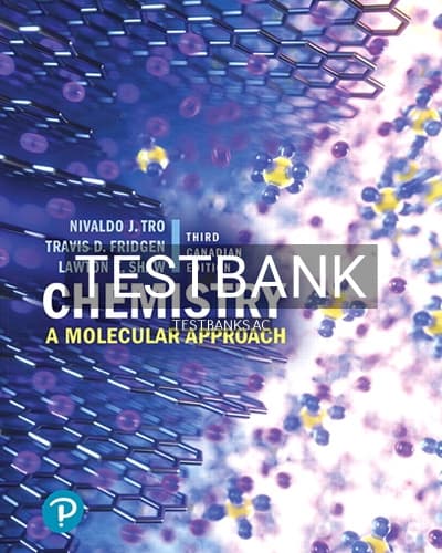 Test Bank for Chemistry A Molecular Approach 3rd Edition by Tro cover