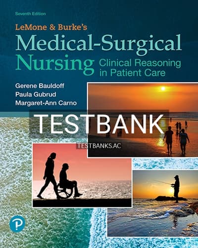 Test Bank for Medical Surgical Nursing 7th Edition by Bauldoff cover