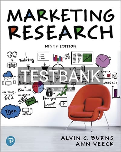Test Bank for Marketing Research 9th Edition by Burns cover