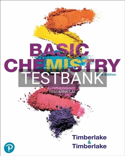Test Bank for Basic Chemistry 6th Edition by Timberlake cover