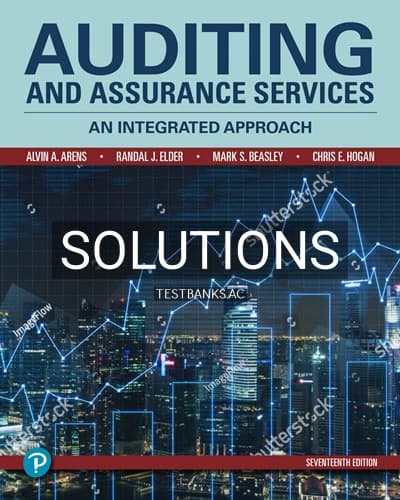 Solutions for Auditing and Assurance Services 17th Edition by Arens cover