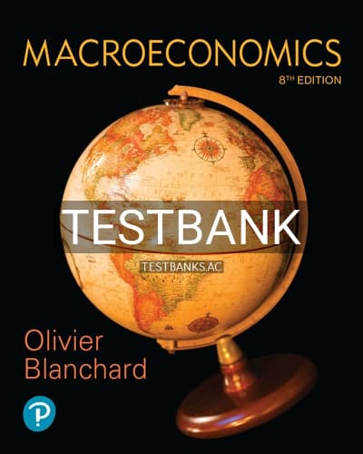 Test Bank for Macroeconomics 8th Edition by Blanchard cover