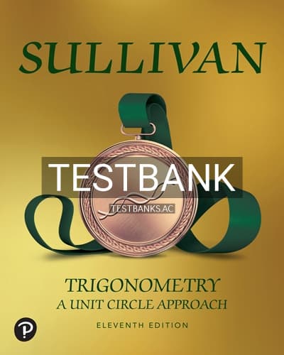 Cover for Test Bank for Trigonometry 11th Edition by Sullivan