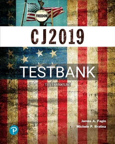 Test Bank for CJ 2019 1st Edition by Fagin cover