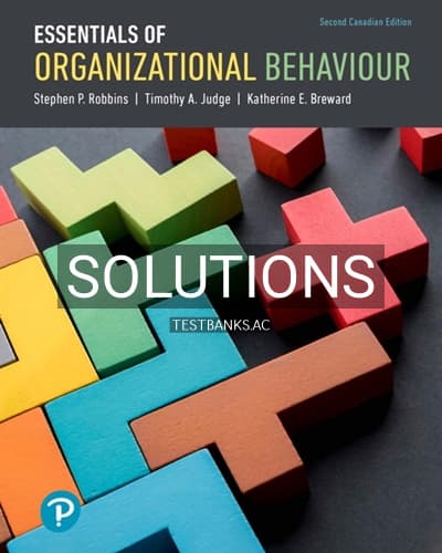 Solutions for Essentials of Organizational Behaviour 2nd Edition by Robbins cover