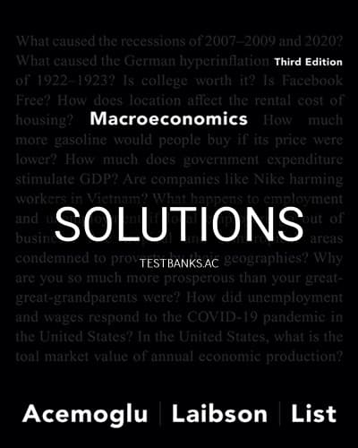 Solutions for Macroeconomics 3rd Edition by Acemoglu cover