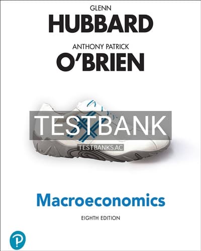 Test Bank for Macroeconomics 8th Edition by Hubbard cover