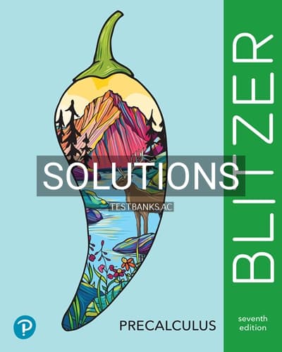 Solutions for Precalculus 7th Edition by Blitzer cover