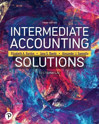 Solutions for Intermediate Accounting 3rd Edition by Gordon cover