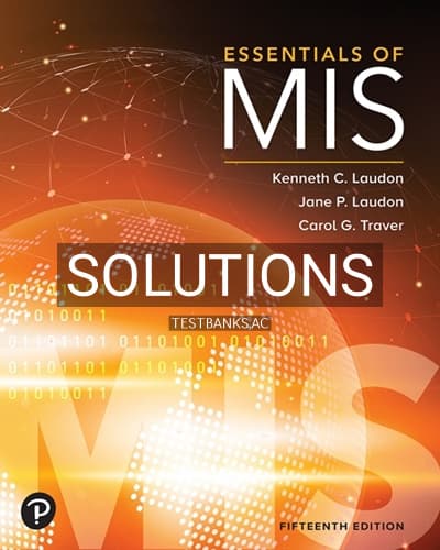 Solutions for Essentials of MIS 15th Edition by Laudon cover