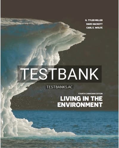 Test Bank for Living in the Environment 4th Edition by Miller cover