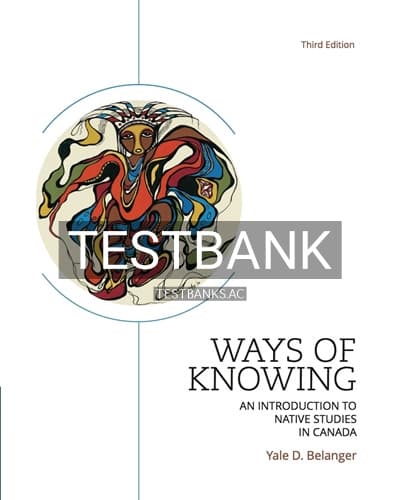 Cover for Test Bank for Ways of Knowing 3rd Edition by Belanger